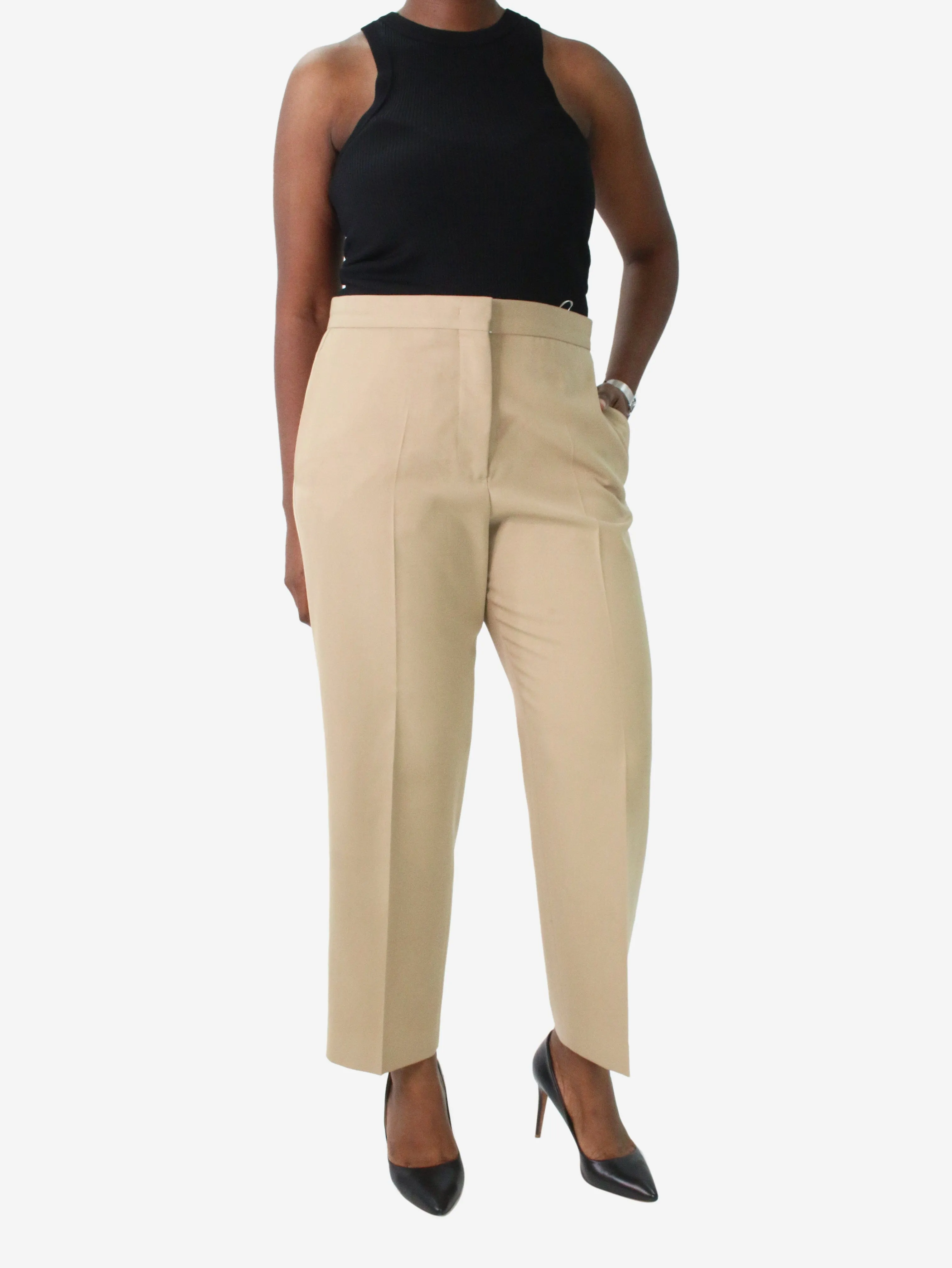 Neutral tailored trousers - size DE 42