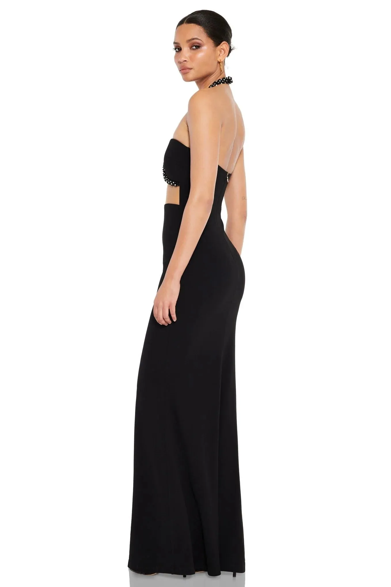 Nookie Adorn Gown - Black