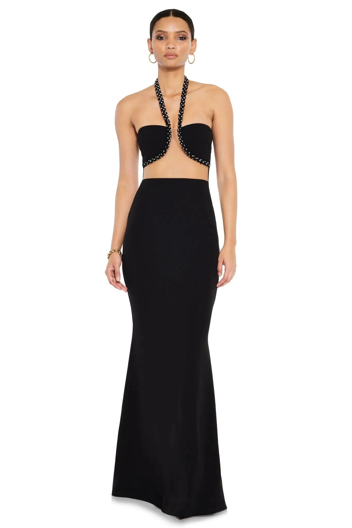 Nookie Adorn Gown - Black