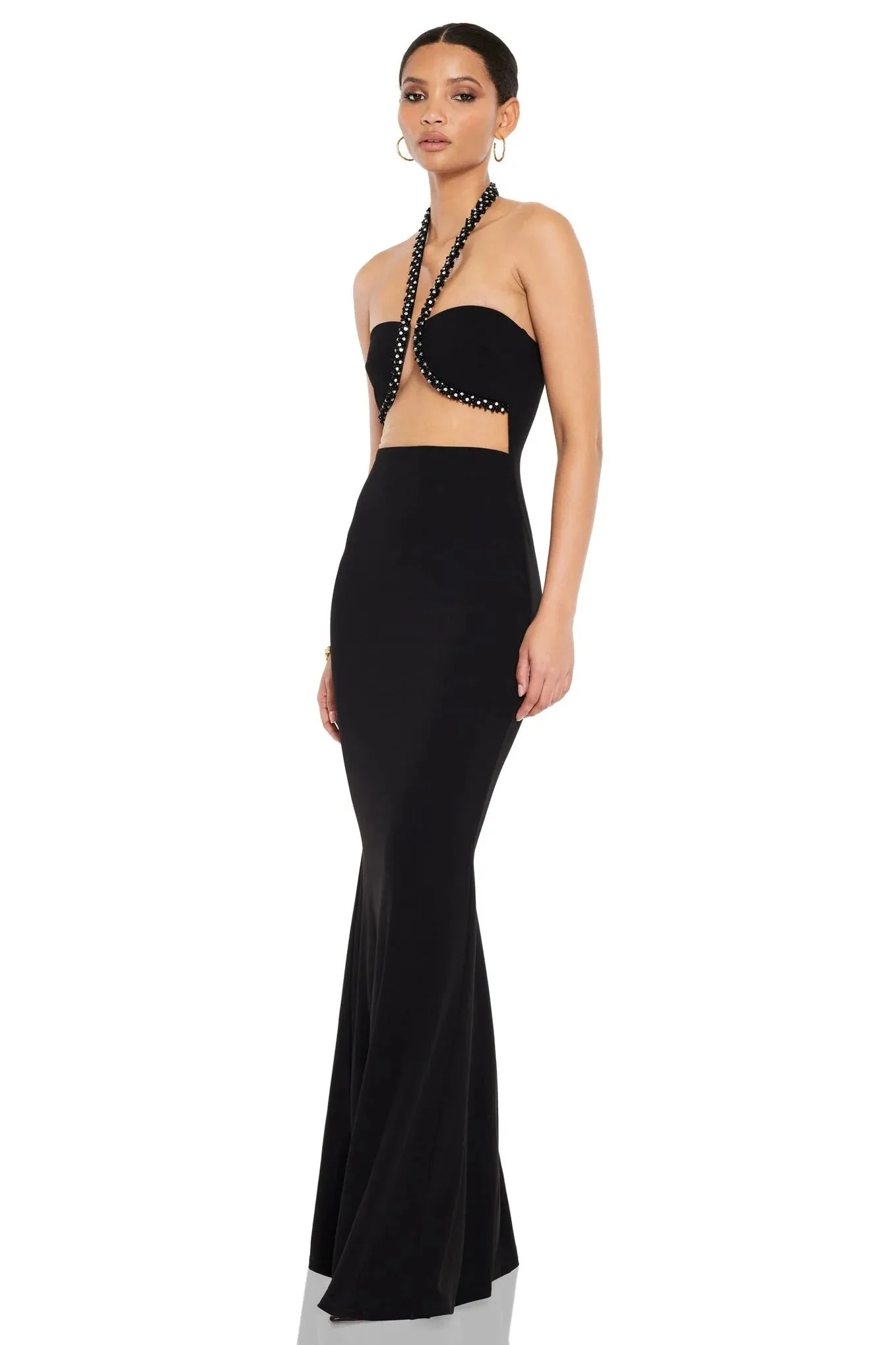 Nookie Adorn Gown - Black