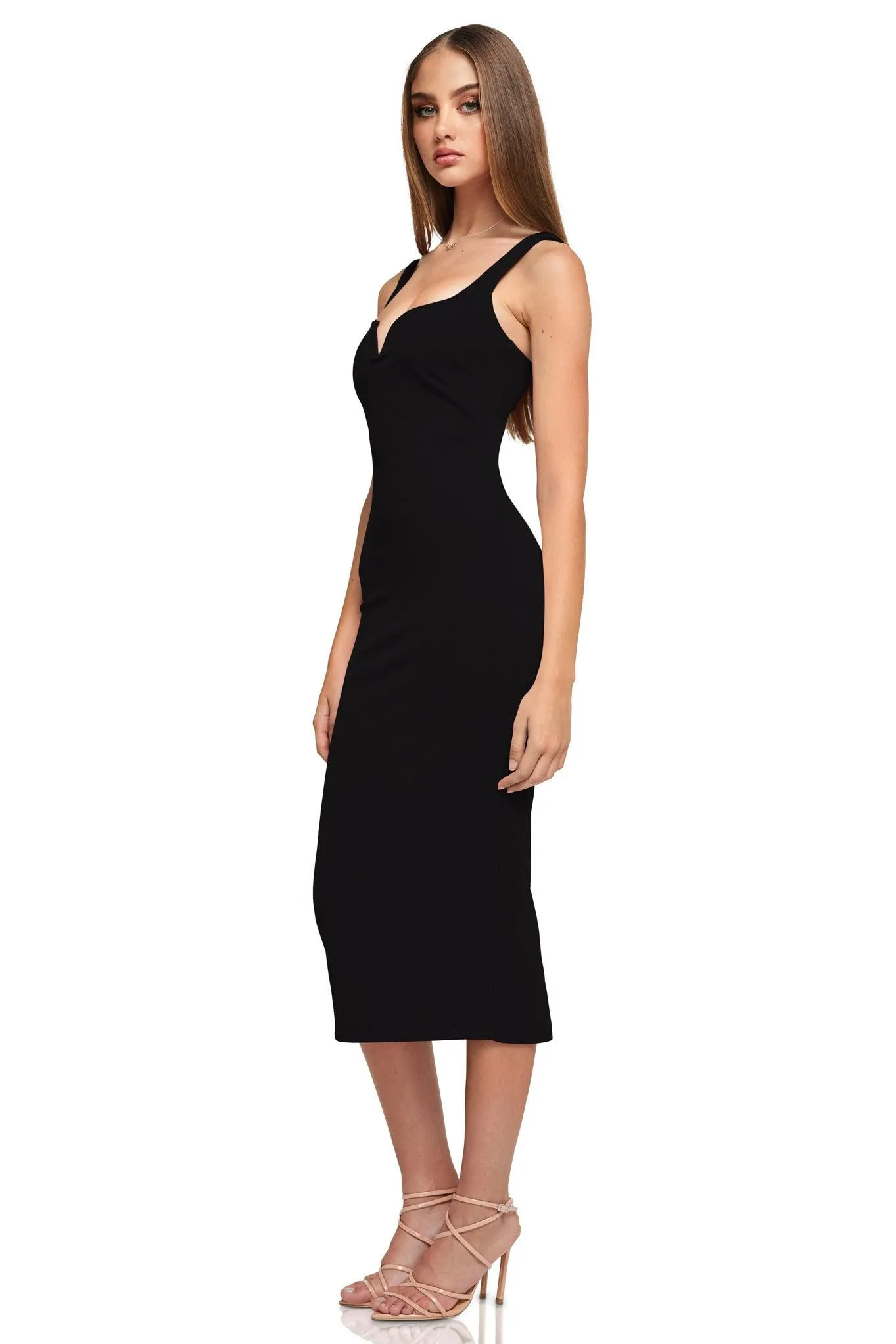 Nookie Romance Midi Dress - Black