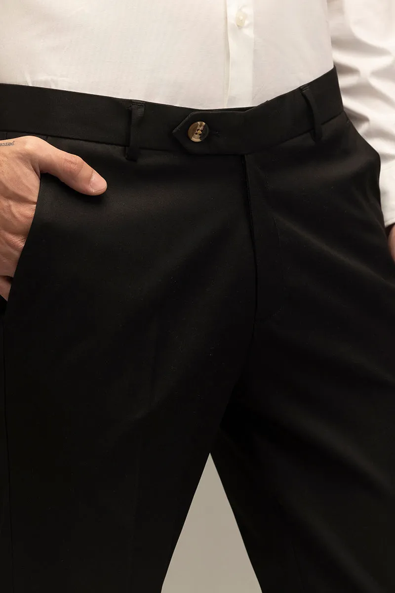 OpulentOasis Jet Black Trousers