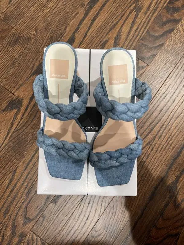 PAILY HEELS DK BLUE DENIM - re:vita