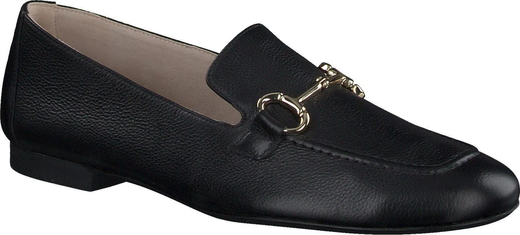 PAUL GREEN 2596 Black Leather Loafer