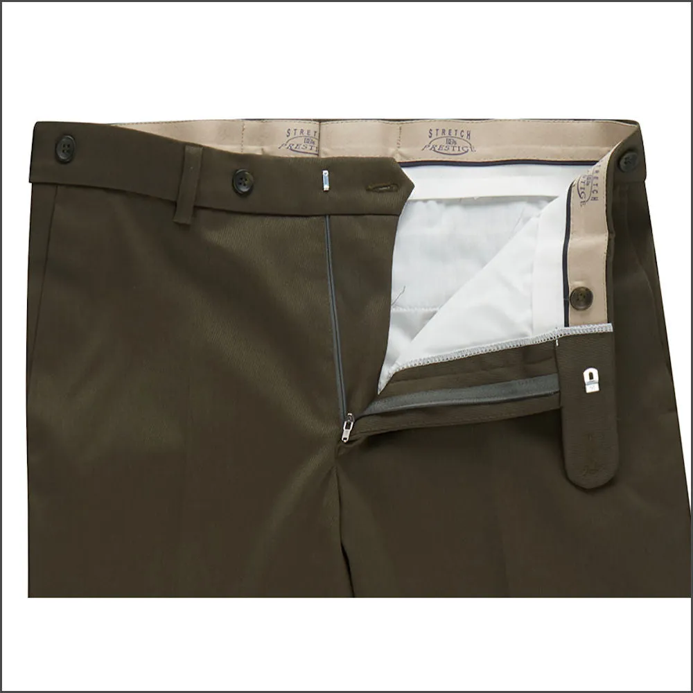 Prestige Green Wool Blend Cavalry Twill Trouser>>