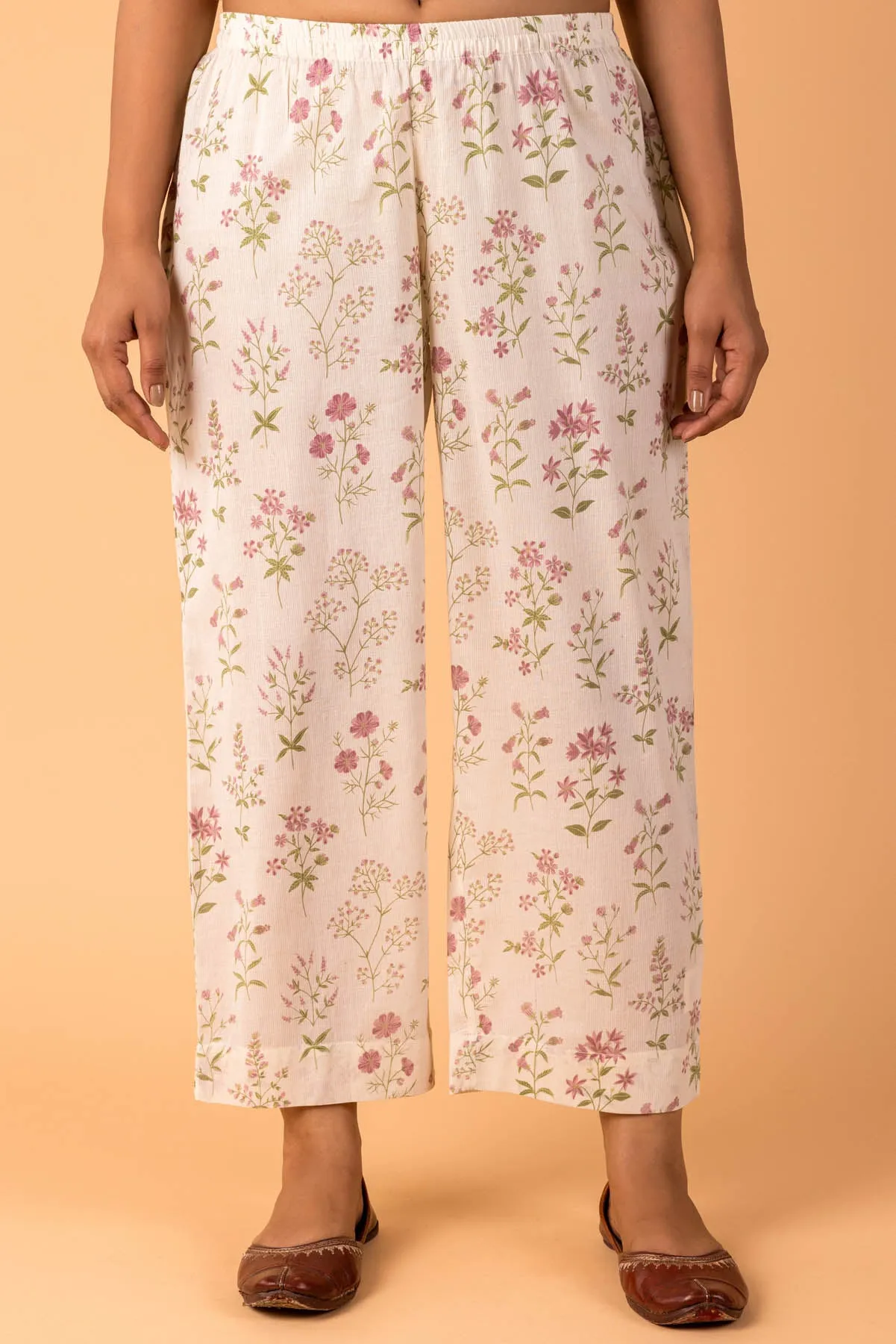 Printed Botanical Trousers