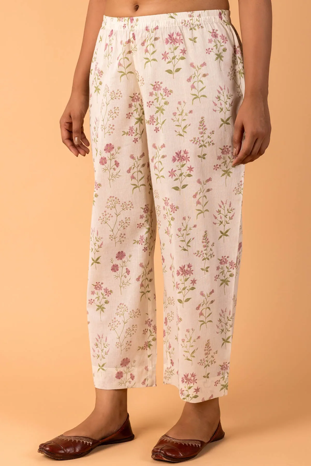 Printed Botanical Trousers