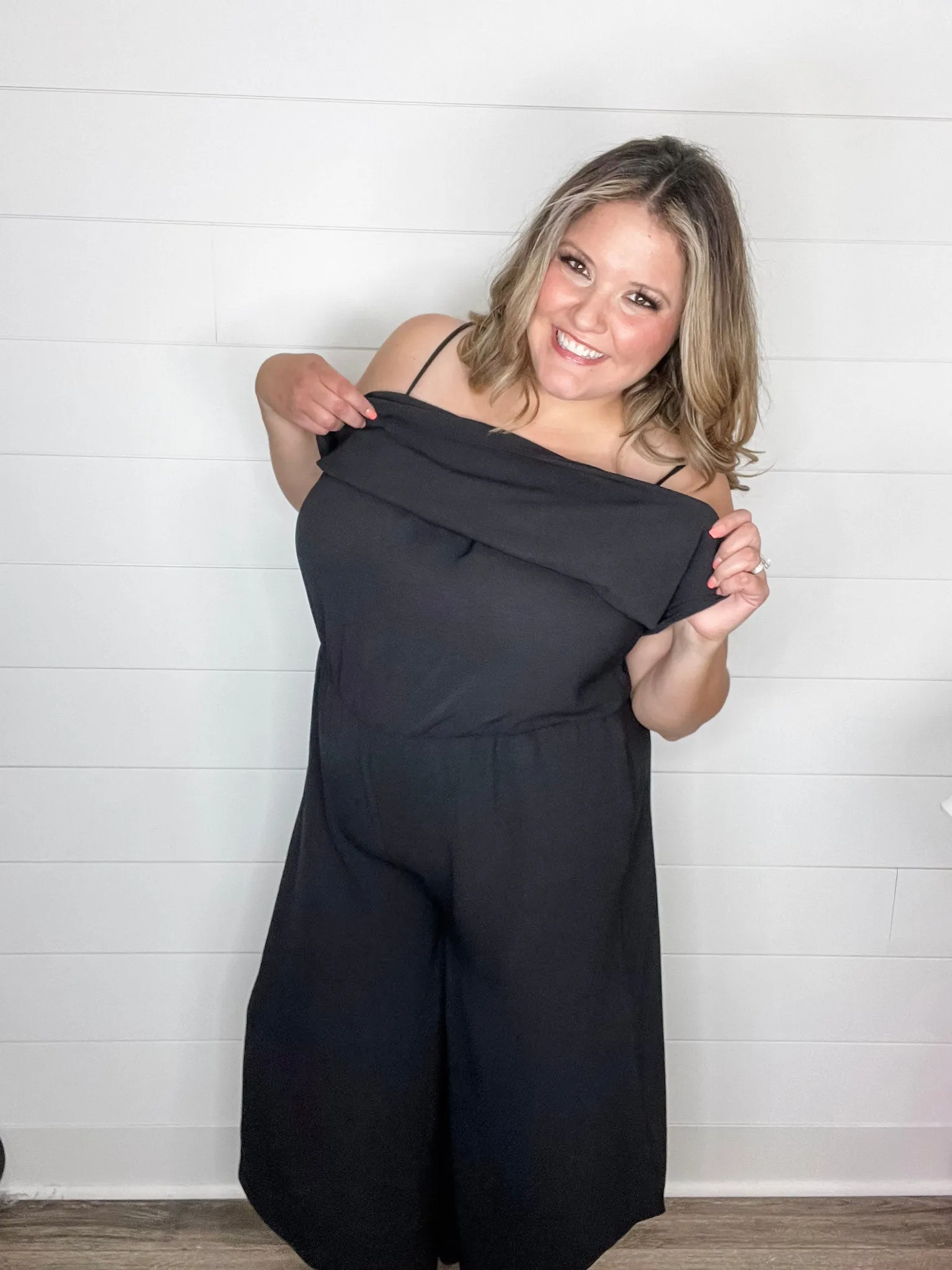 "Jaunt" Wide Leg Overall Jumpsuit