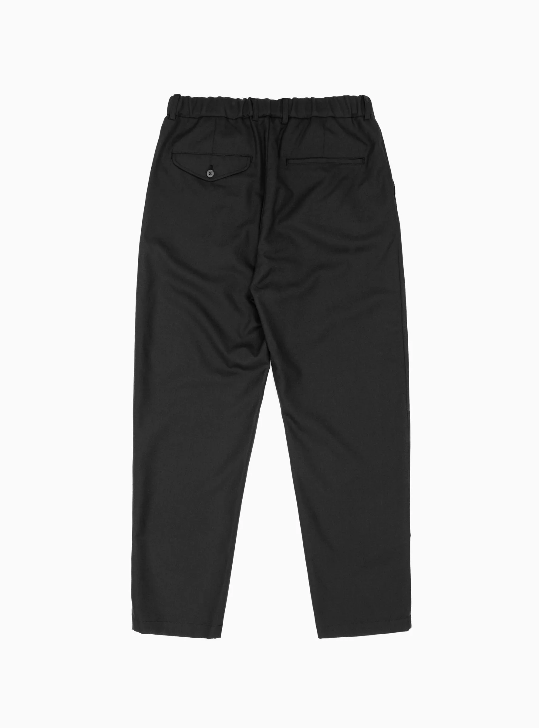 Relaxed Wool Trousers Ink Black