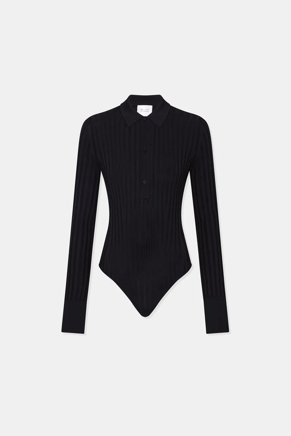 Rhea Long Sleeve Body Suit - Black