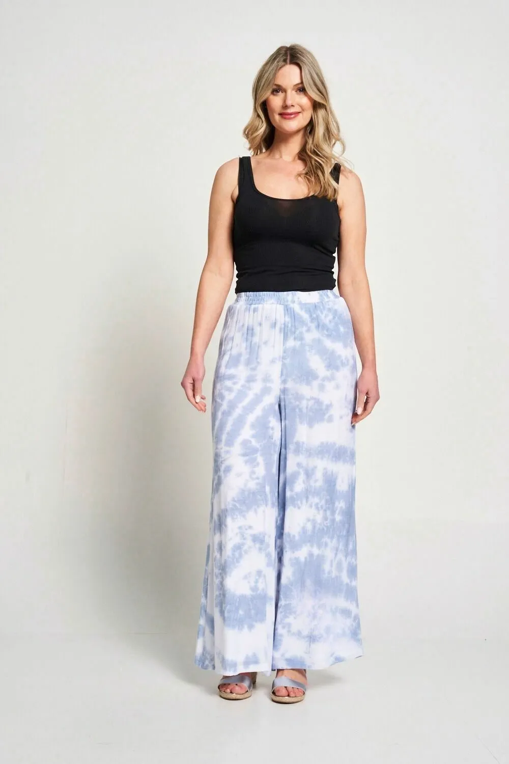 Saloos Double Layer Tie & Dye Trousers