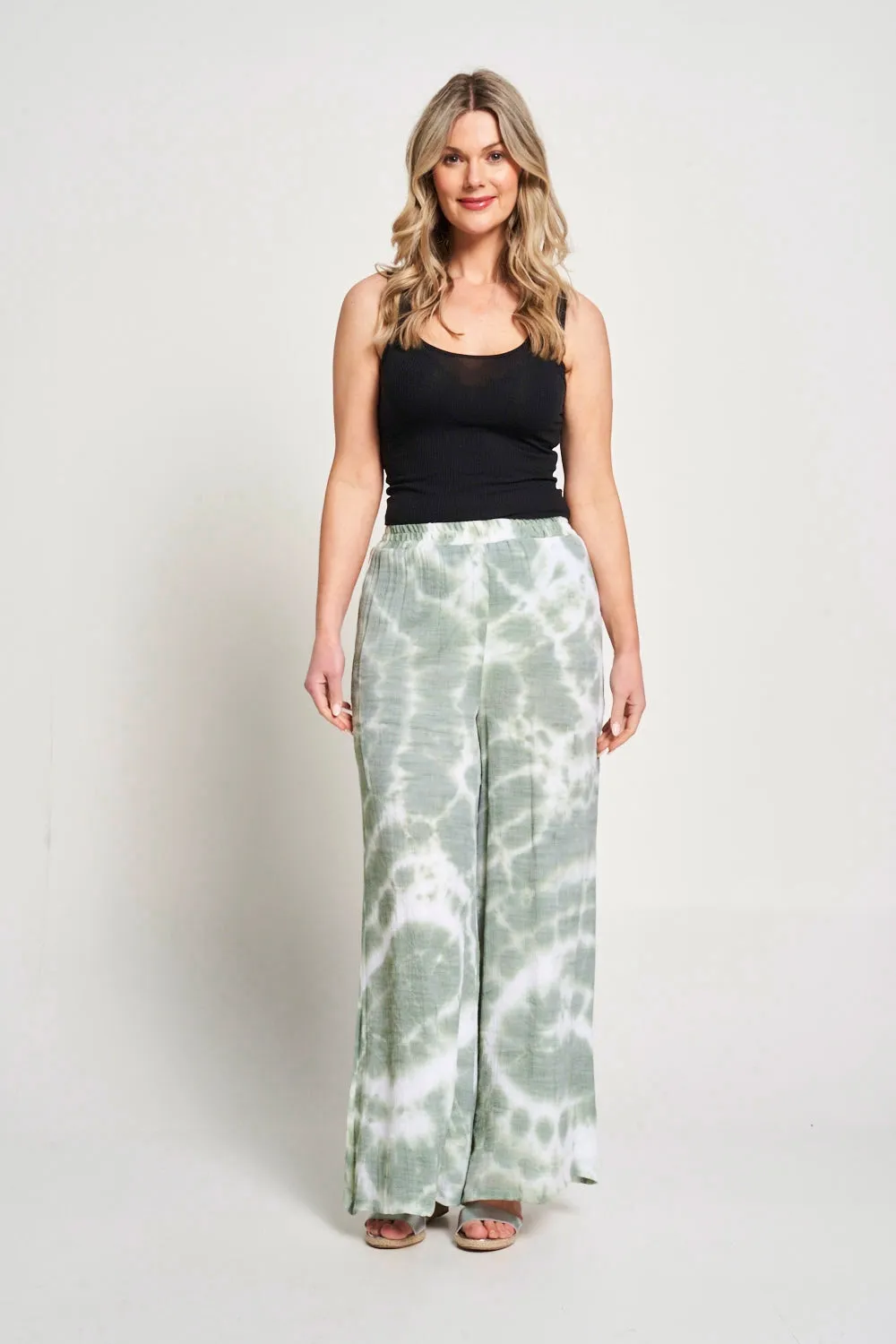 Saloos Double Layer Tie & Dye Trousers