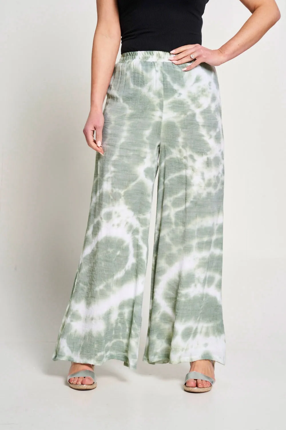 Saloos Double Layer Tie & Dye Trousers