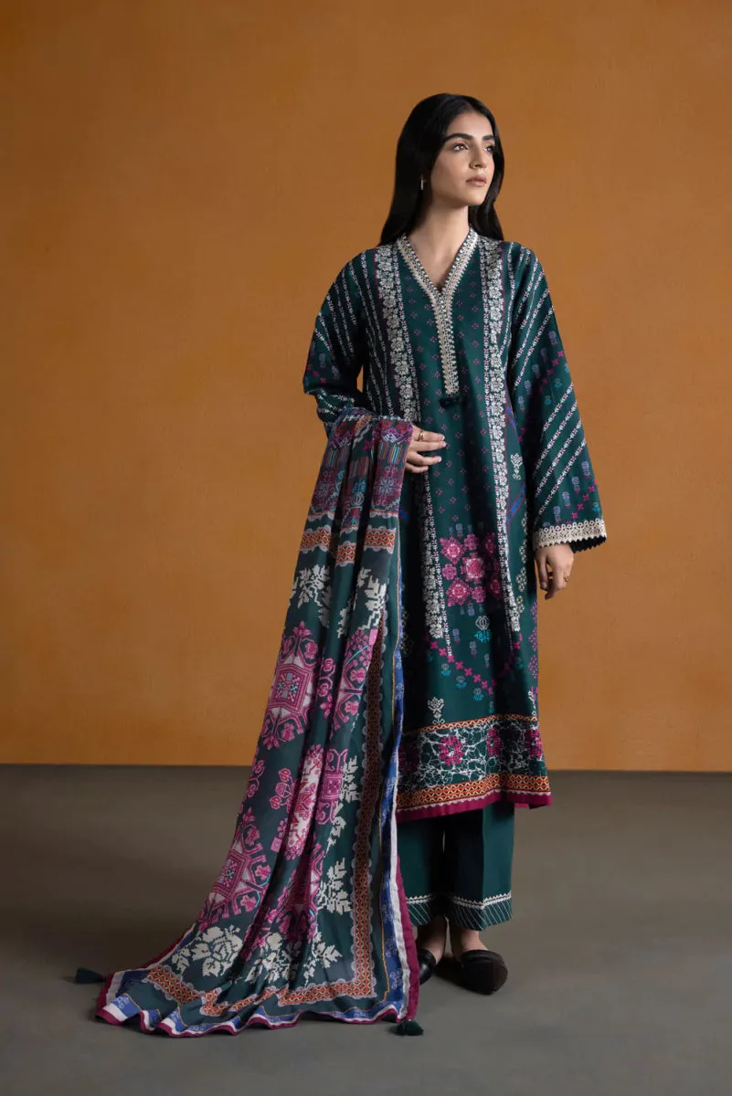 Sapphire Embroidered Khaddar 3 Piece Suit SAP117