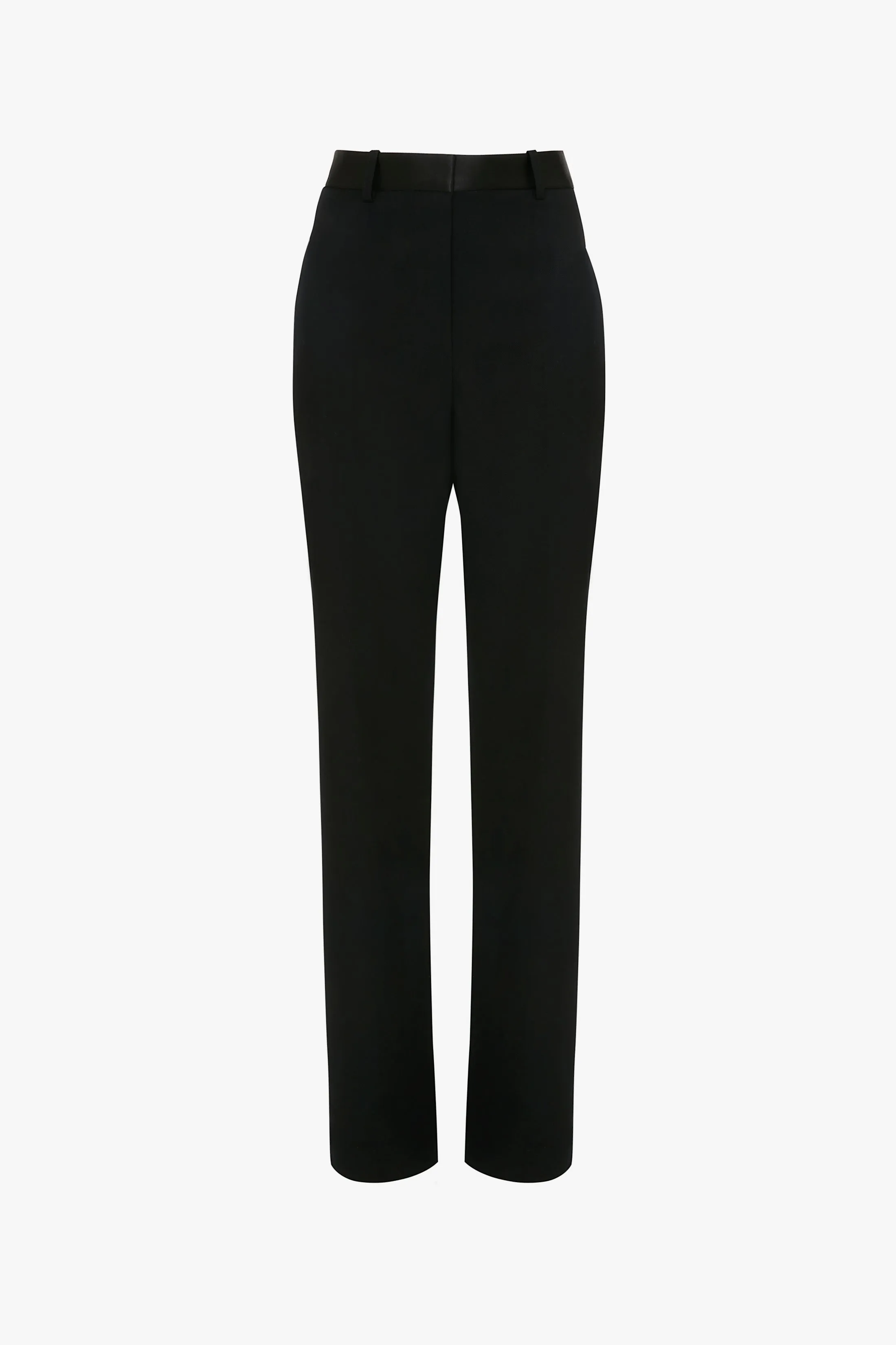 Satin Panel Straight Leg Trouser