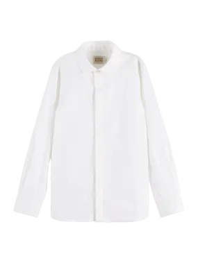 Scotch & Soda Boys L/S Slim Fit Dress Shirt _White 167560-0006