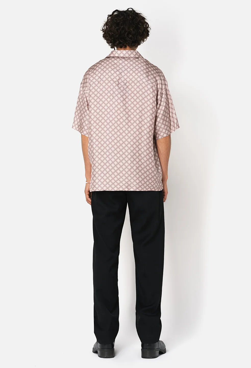 Silk SS Button Up / Haze Tile