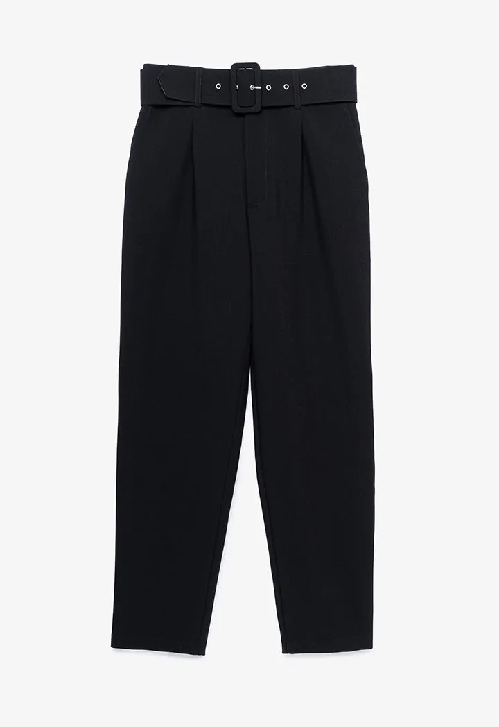 Solid Trouser with Belt