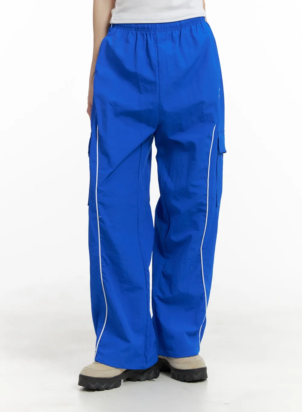 Sporty Wide Contrasting Trousers OM426