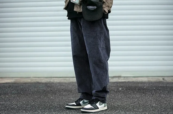 Straight Leg Corduroy Trousers