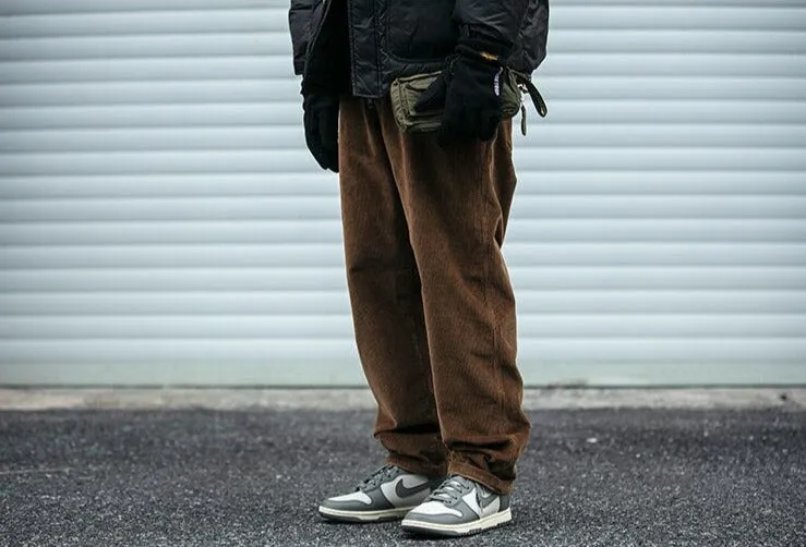 Straight Leg Corduroy Trousers