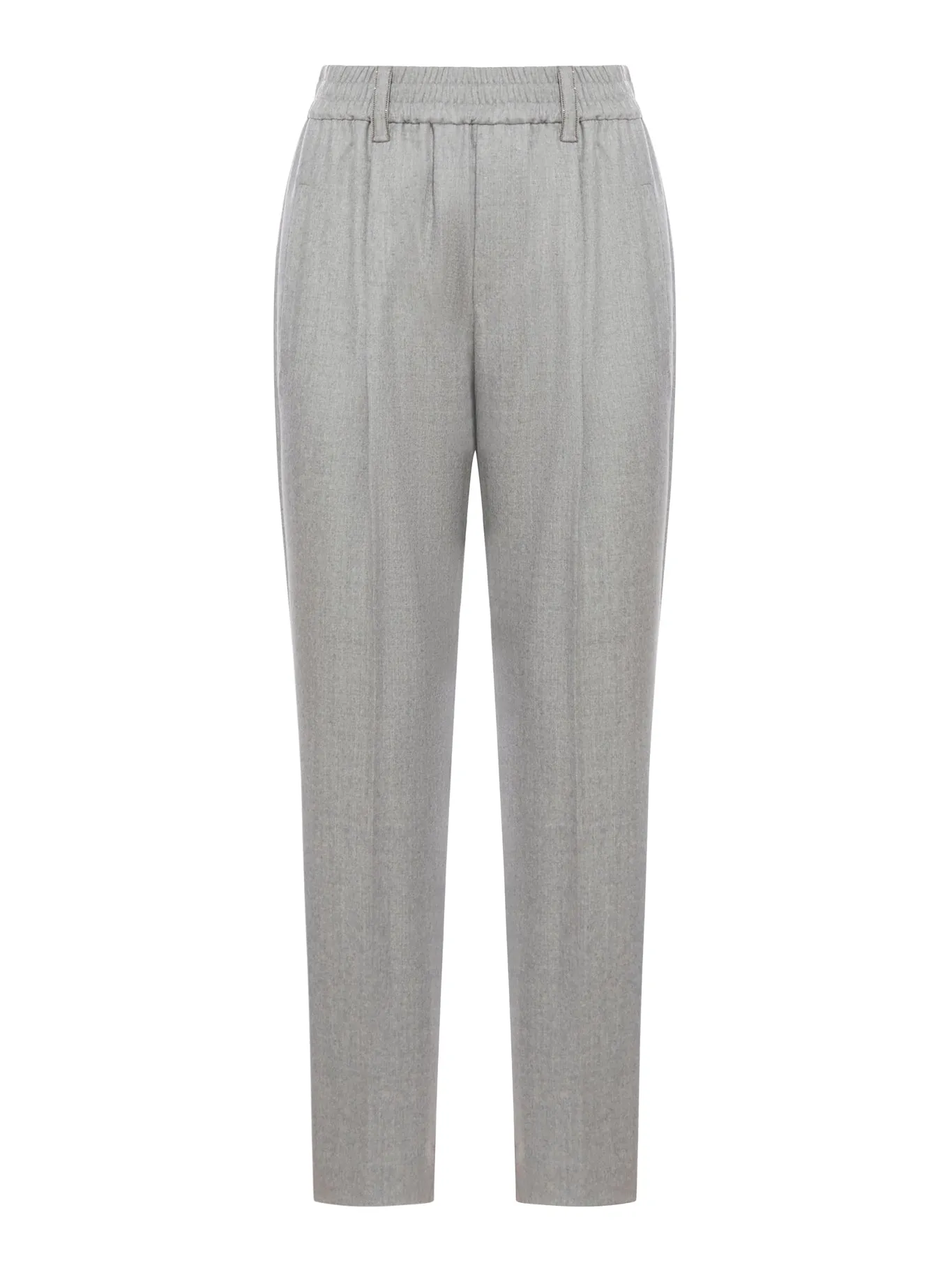 straight leg wool trousers