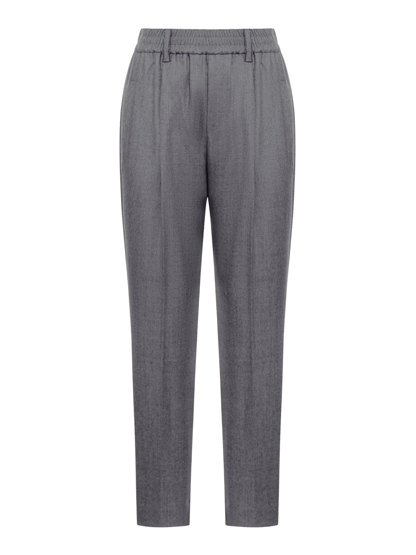 straight leg wool trousers