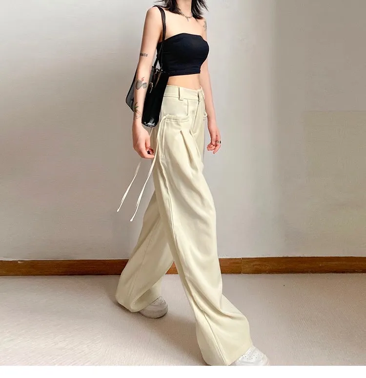 String Fling Korean Baggy Trousers