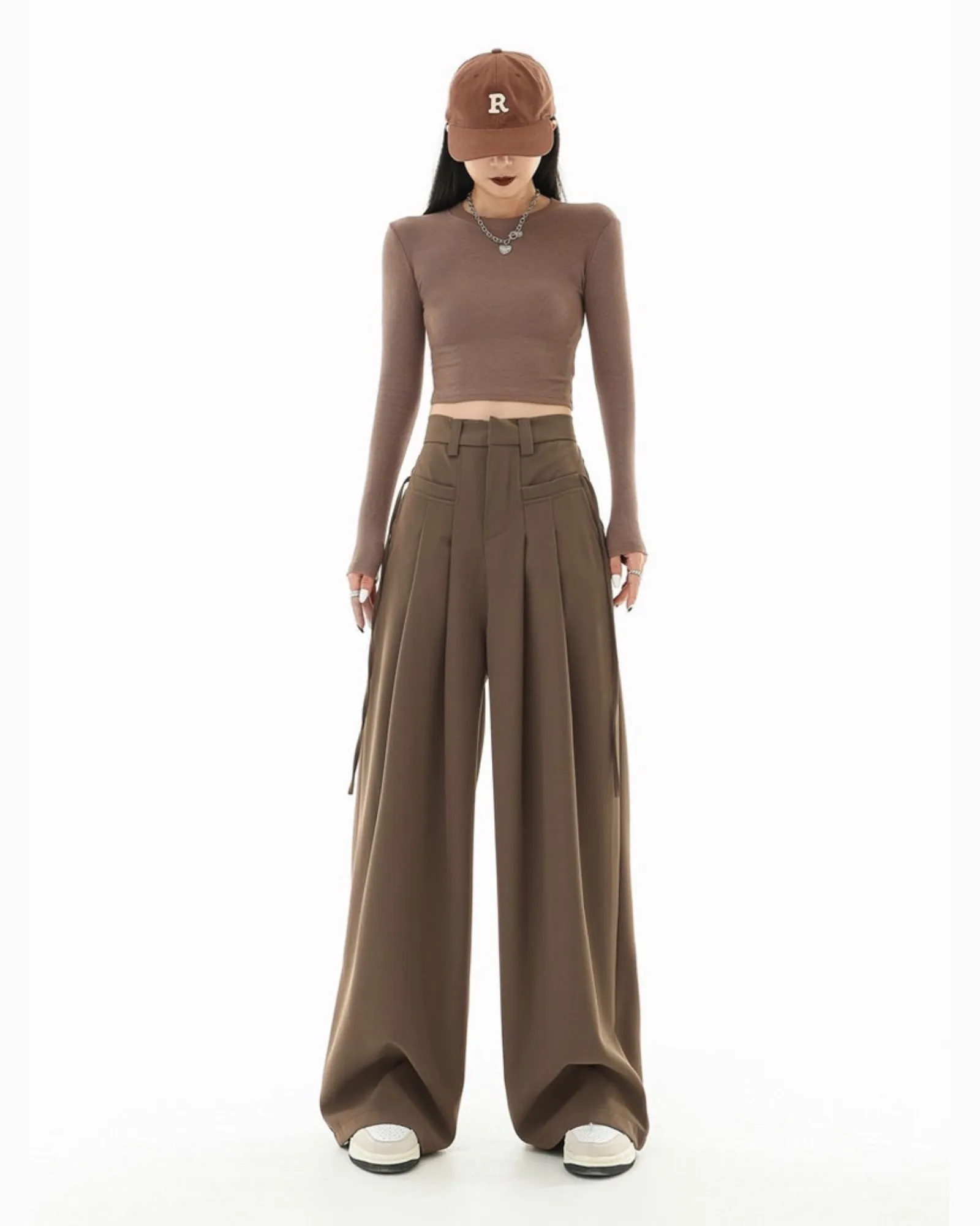 String Fling Korean Baggy Trousers