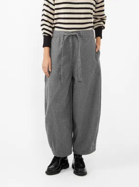 Sultan Wool Flannel Trousers Grey