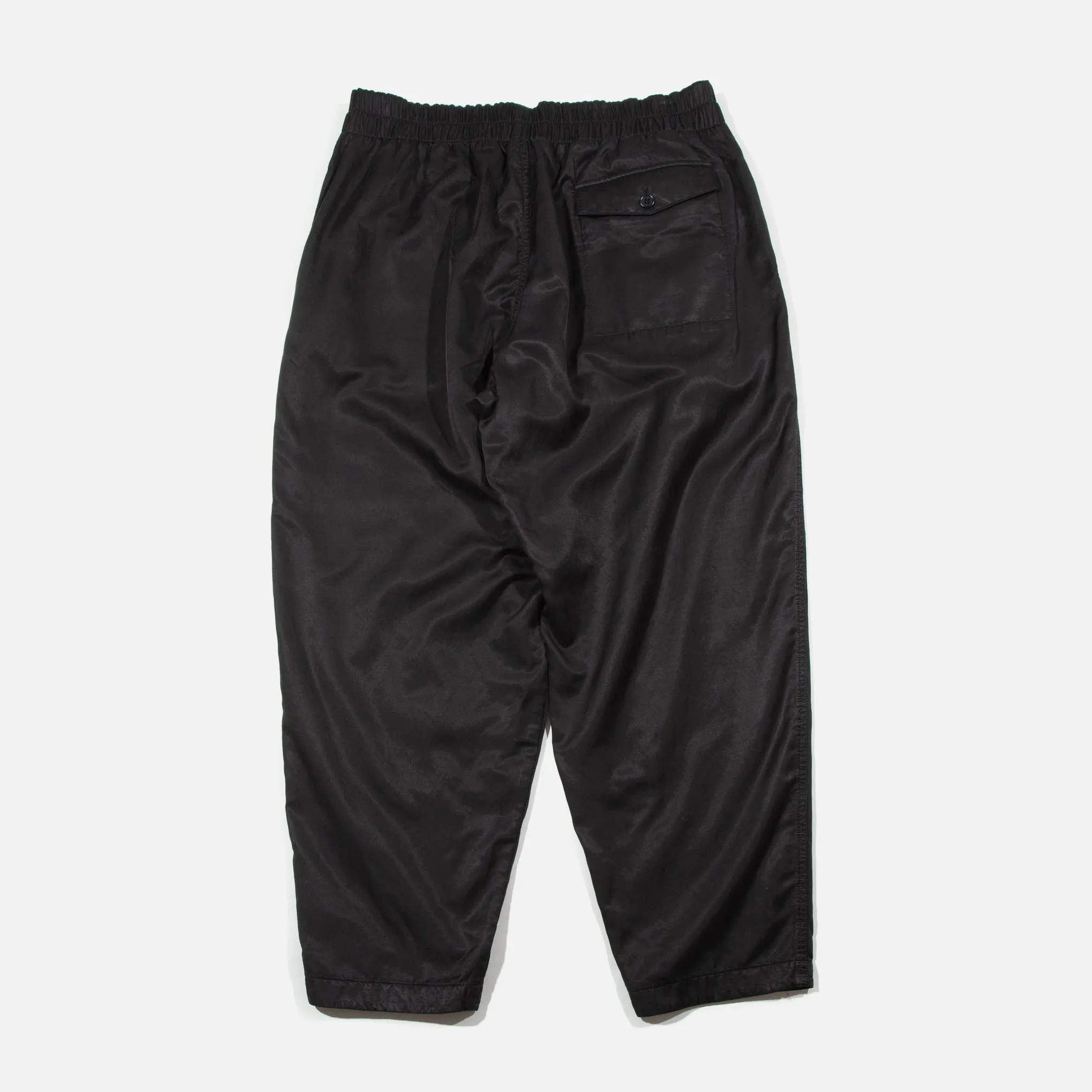 Sylvian Bonded Cotton Trousers - Black