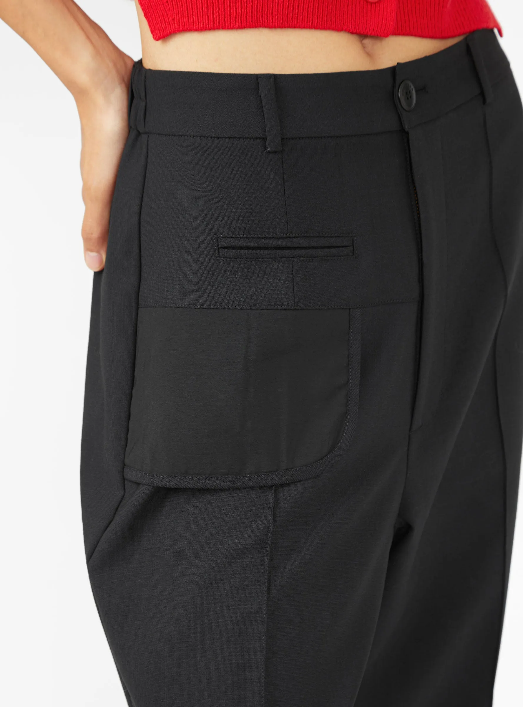 Tailoring Seam Trousers Black