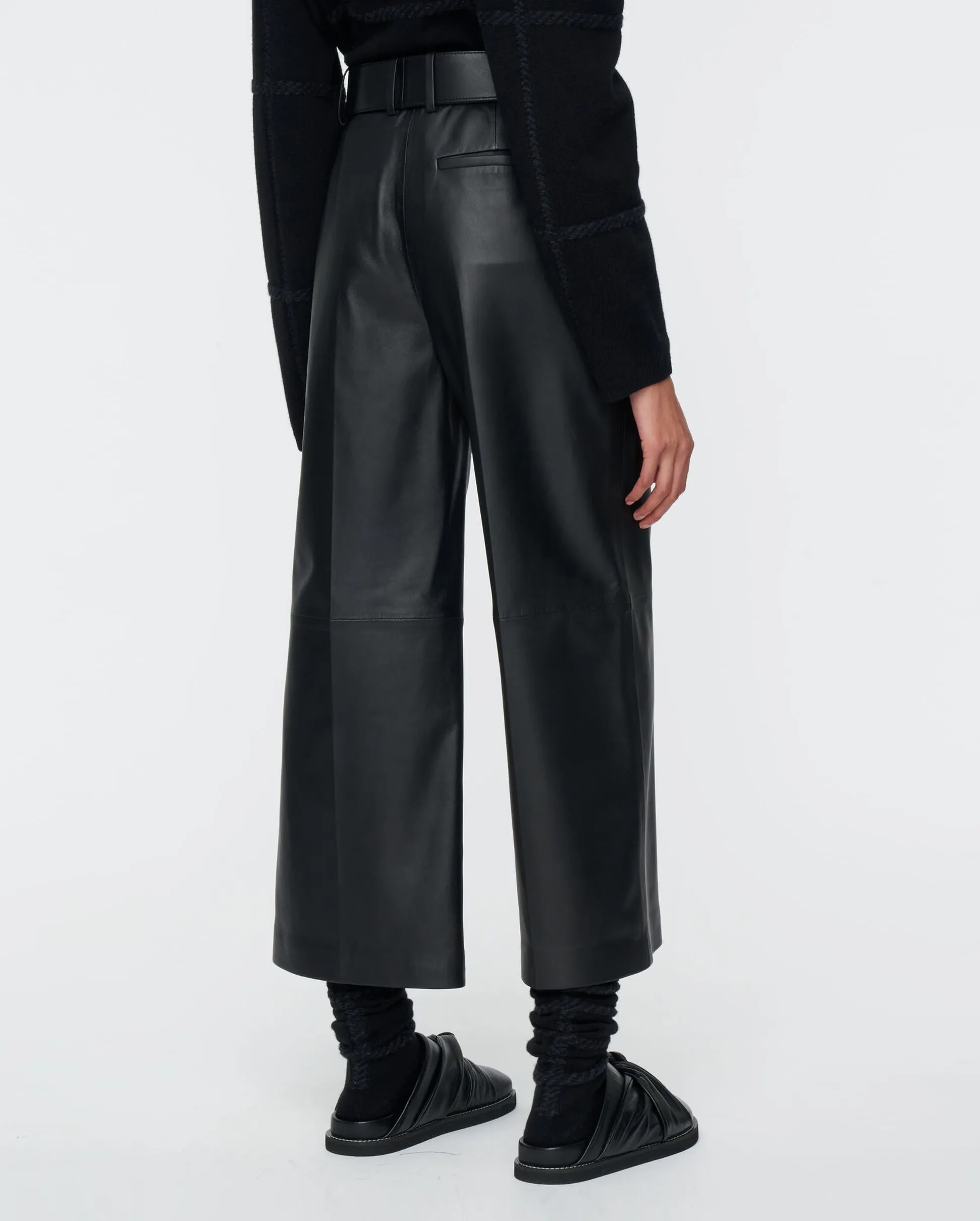 TAJA PANT NAPPA LEATHER / BLACK