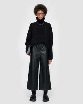 TAJA PANT NAPPA LEATHER / BLACK