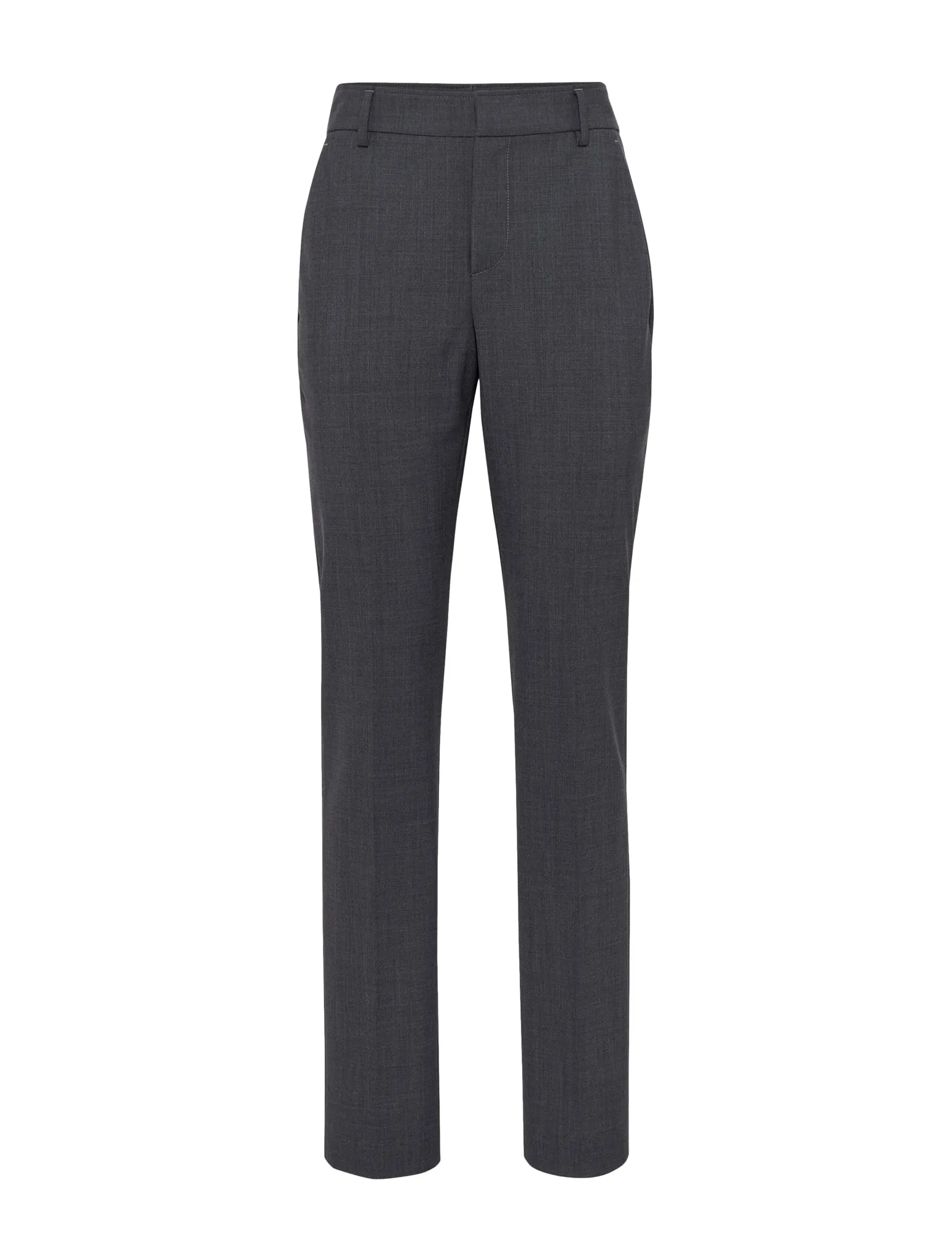 Tapered high-waisted trousers