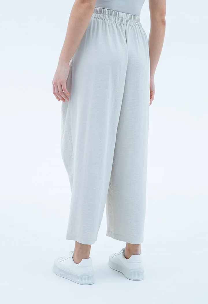 Textured Solid Trousers