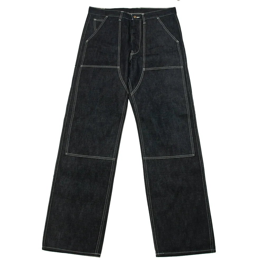 The Real McCoy's 8HU Denim Double-Knee Work Trousers Indigo MP19017