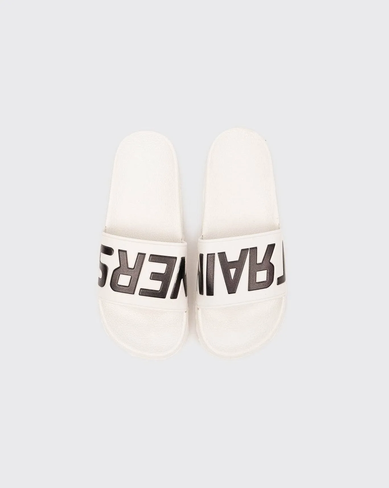 trainers v2 logo slide white