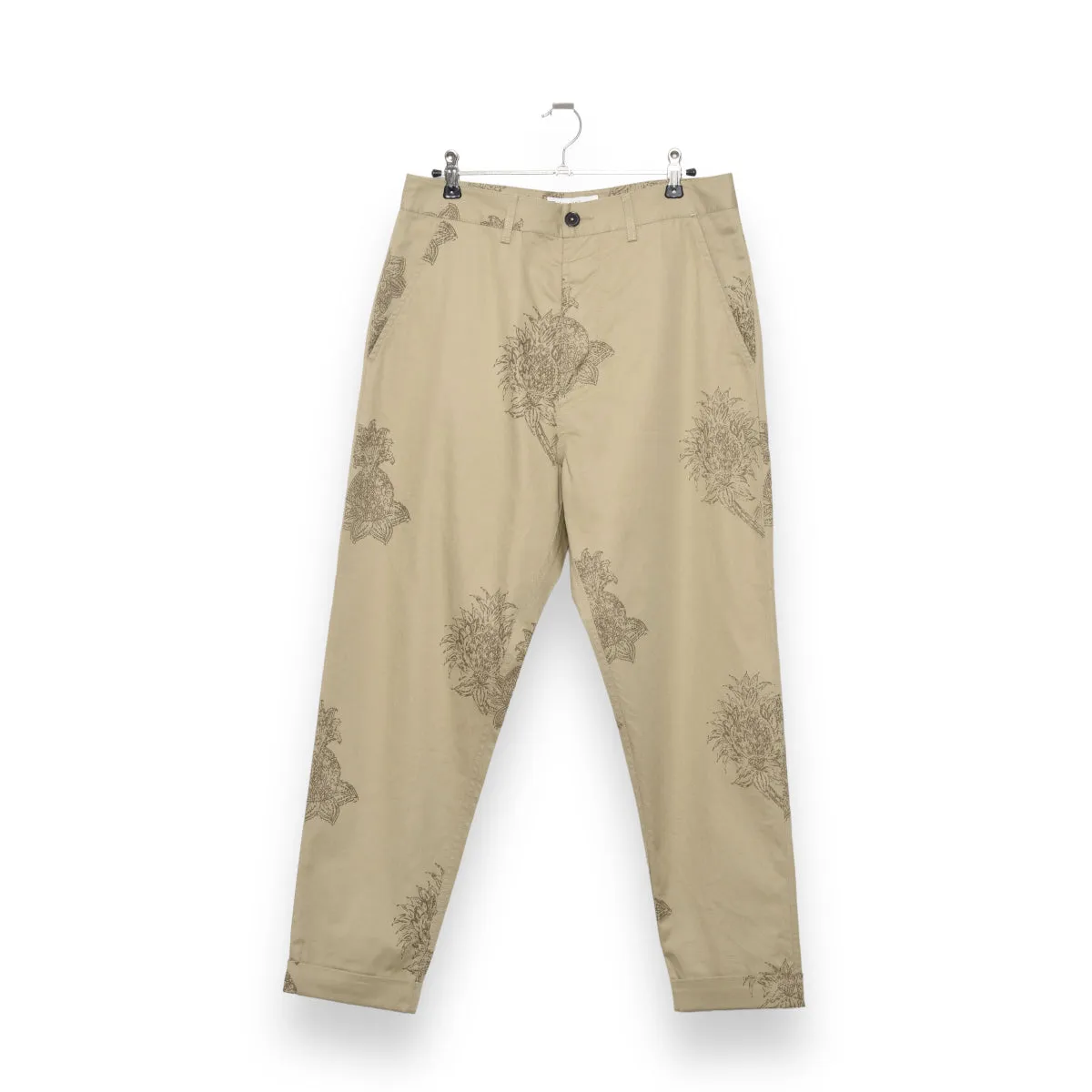 Universal Works RB Chino block flower twill stone P28019