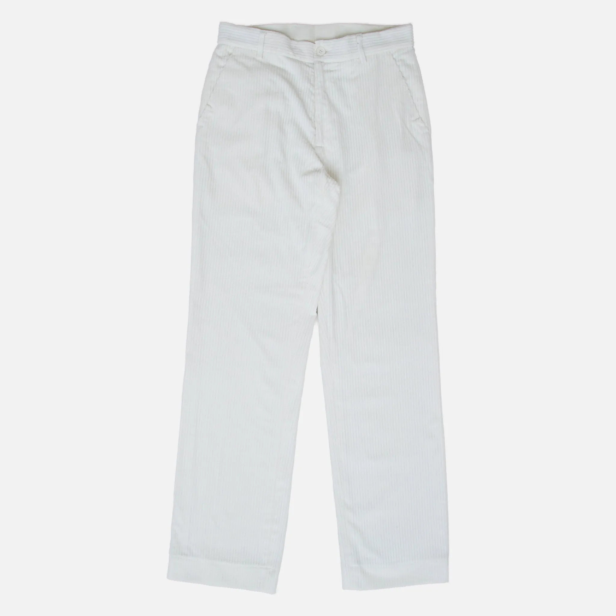 White Corduroy Trousers