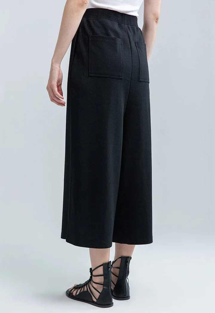 Wide Leg Solid Trouser all