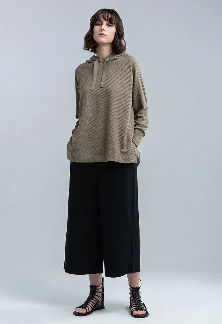 Wide Leg Solid Trouser all