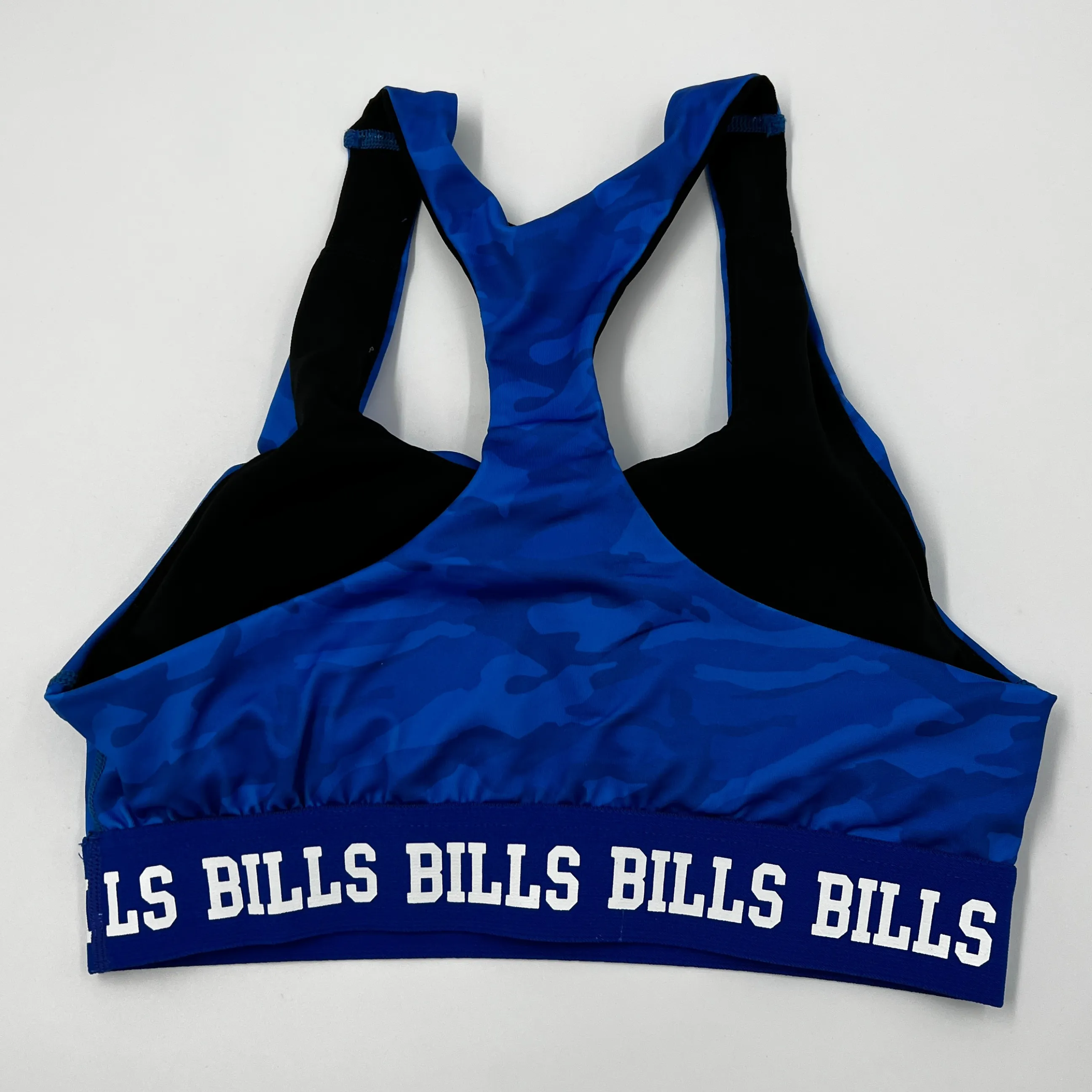 Women's Buffalo Bills Royal Blue Camo Sports Bra